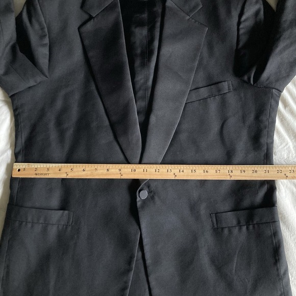 Vtg USA Brooks Brothers Wool Tuxedo Dinner Jacket Men's 44R Black Satin Lapel - Picture 15 of 16